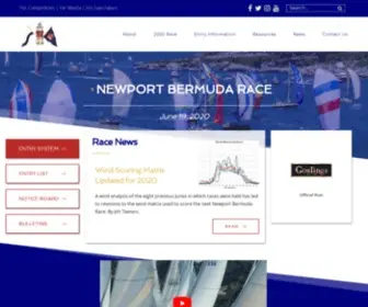Bermudarace.com(The Newport Bermuda Race) Screenshot
