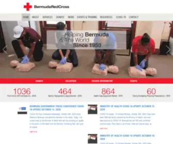 Bermudaredcross.com(The Bermuda Red Cross) Screenshot