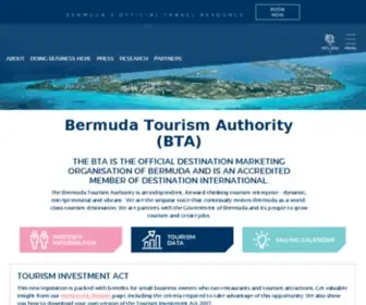 Bermudatourism.com(Bermuda Tourism Authority (BTA) // Go To Bermuda) Screenshot
