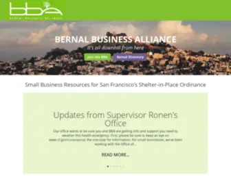 Bernalbusiness.org(Bernal Business Alliance) Screenshot