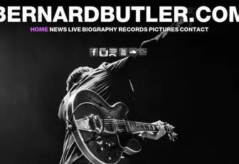 Bernardbutler.com(Official Bernard Butler Website) Screenshot