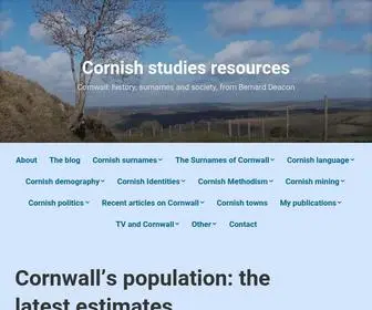 Bernarddeacon.com(History, surnames and society, from Bernard Deacon) Screenshot