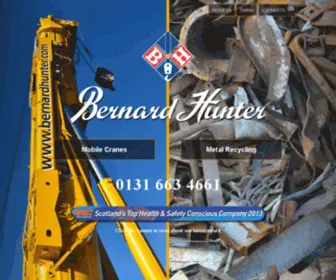Bernardhunter.com(Bernard Hunter Crane Hire and Metal Recycling) Screenshot