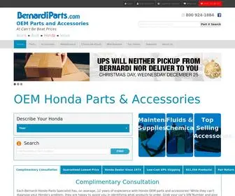 Bernardiparts.com(Shop Genuine Honda OEM Parts & Accessories Online) Screenshot