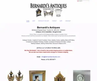 Bernardisantiques.com Screenshot