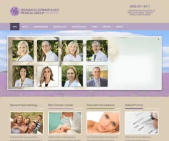 Bernardoderm.com(Bernardo Dermatology Medical Group) Screenshot