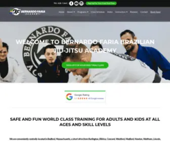 Bernardofaria.com(Brazilian Jiu jitsu Academy Boston) Screenshot