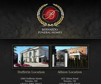 Bernardofuneralhomes.com(Bernardo Funeral Homes) Screenshot