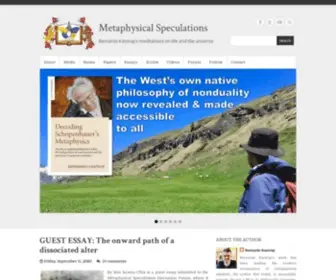 Bernardokastrup.com(Metaphysical Speculations) Screenshot