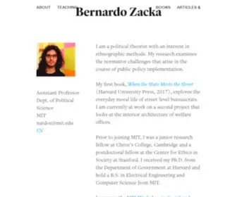 Bernardozacka.com(Bernardo Zacka) Screenshot