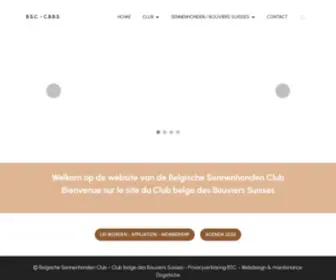 Berner-Sennen.be(Belgische Sennenhonden Club) Screenshot