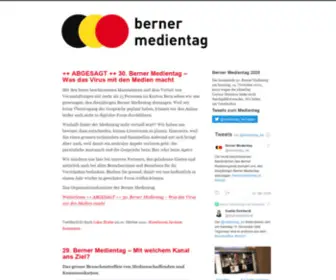 Bernermedientag.ch(Berner Medientag) Screenshot