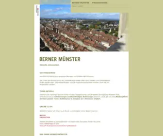 Bernermuenster.ch(Startseite) Screenshot