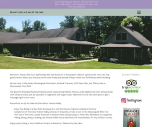 Bernettasplace.com(Bernetta's Place Inn by the Lake) Screenshot