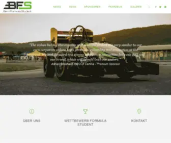 Bernformulastudent.ch(Projekt Bern Formula Student) Screenshot