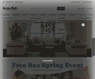 Bernieandphyls.com(Furniture and Mattress Store in MA) Screenshot