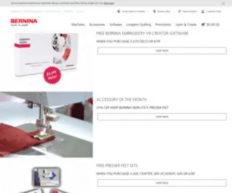 Bernina.com(Welkom bij BERNINA Nederland) Screenshot