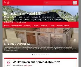 Berninabahn.com(Berninabahn im Modell 1) Screenshot