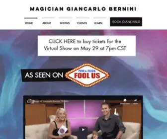 Berninimagic.com(Magic of Giancarlo Bernini) Screenshot