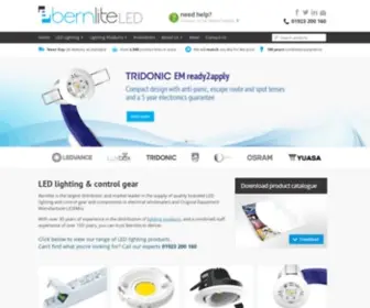 Bernlite.com(Lighting Control Gear & LED lighting) Screenshot