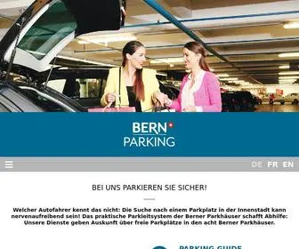 Bernparking.ch(Berner Parkhäuser) Screenshot