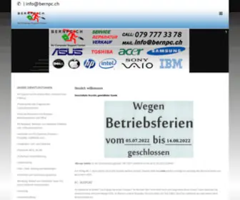 Bernpc.ch(Computer support Bern) Screenshot