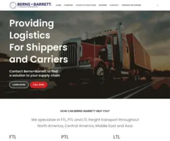 Berns-Barrett.com(Global Logistics Solutions) Screenshot