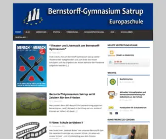 Bernstorffgym.de(Bernstorff-Gymnasium Satrup) Screenshot