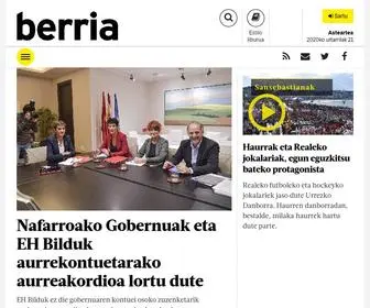 Berria.eus(Euskal Herriko euskarazko egunkaria) Screenshot
