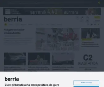 Berria.info(Euskal Herriko euskarazko egunkaria) Screenshot