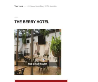 Berryhotel.com.au(120 Queen Street Berry NSW Australia) Screenshot