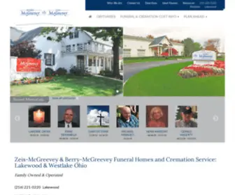 BerrymcGreevey.com(Zeis-McGreevey & Berry-McGreevey Funeral Homes & Cremation Service Westlake Ohio and Lakewood Ohio and Cleveland Ohio) Screenshot