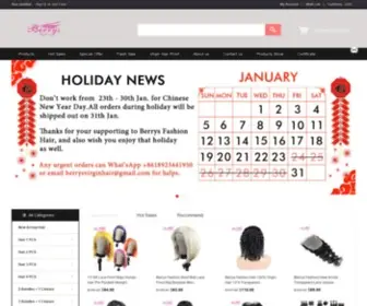 Berrysfashionhair.com(Human Hair Store) Screenshot