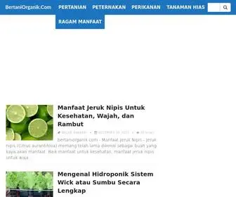 Bertaniorganik.com(Situs pertanian) Screenshot