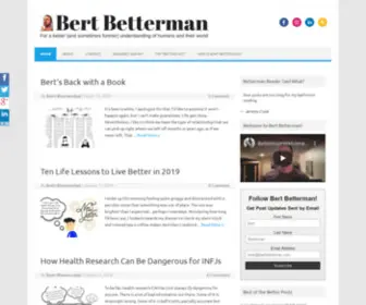 Bertbetterman.com(For a better (and sometimes funnier) understanding of humans and their world) Screenshot
