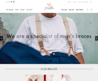 Bertelles.com(Handcrafted men's braces) Screenshot