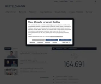 Bertelsmann.de(Bertelsmann SE & Co) Screenshot