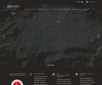 Berthet.com(Berthet Horlogerie Accueil) Screenshot