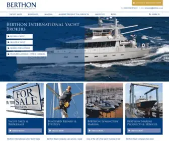 Berthon.co.uk(Berthon Boat Company) Screenshot