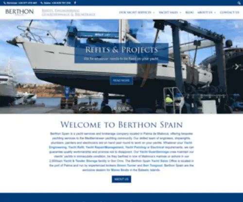 Berthonspain.com(Yacht Repair) Screenshot