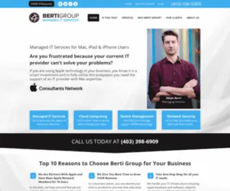 Bertigroup.com(IT Support Calgary) Screenshot