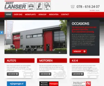 Bertlanser.nl(Bert Lanser auto's en motoren) Screenshot