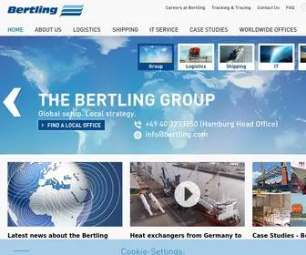 Bertling.com(Bertling Mainpage) Screenshot