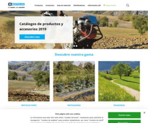 Bertolini.es(Productos para el mantenimiento de zonas verdes) Screenshot