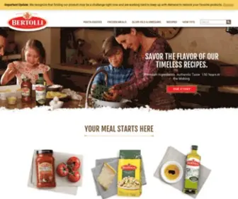 Bertolli.com(Pasta Sauces) Screenshot