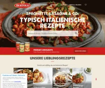 Bertolli.de(Unser Herz schlägt für Bella Italia & traditionellen Kochgenuss) Screenshot