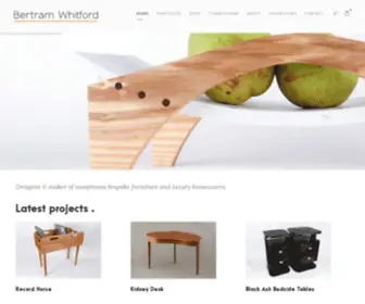 Bertramwhitford.com(Furniture maker London) Screenshot