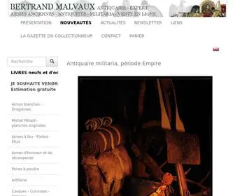 Bertrand-Malvaux.com(Antiquaire) Screenshot