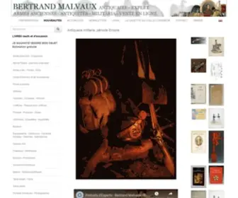 Bertrand-Malvaux.fr(Antiquaire) Screenshot