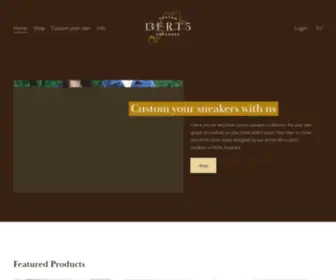 Bertscustoms.com(Berts Custom Sneakers) Screenshot